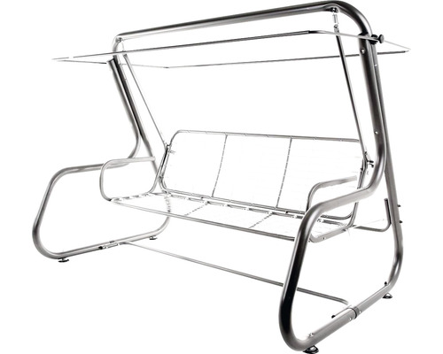 Kovová zahradní houpačka s baldachýnem