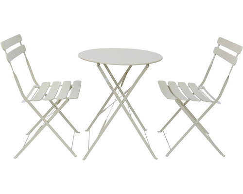Bistro set se dvěma skládacími židlemi do zahrady