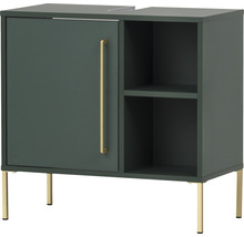 Skříňka pod umyvadlo s jedněmi dvířky, policí a nožičkami