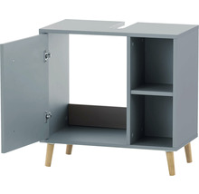 Skříňka pod umyvadlo s jedněmi dvířky a dvěma policemi