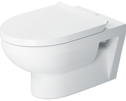 Závěsné WC set DURAVIT DuraStyle otevřený splachovací kruh bílá vč. WC prkénka 45620900