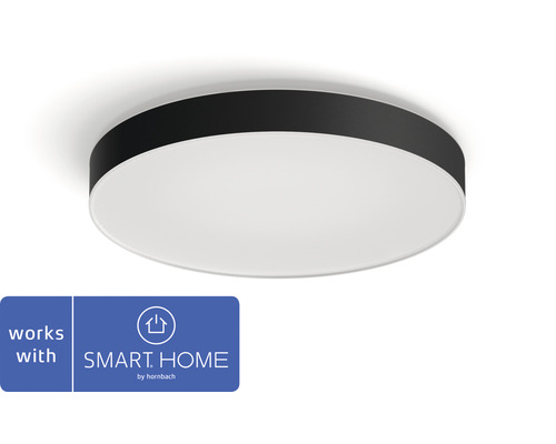 LED stropní svítidlo Philips HUE 4116130P6 Enrave 48W 6100lm 2200-6500K černé s dálkovým ovládáním