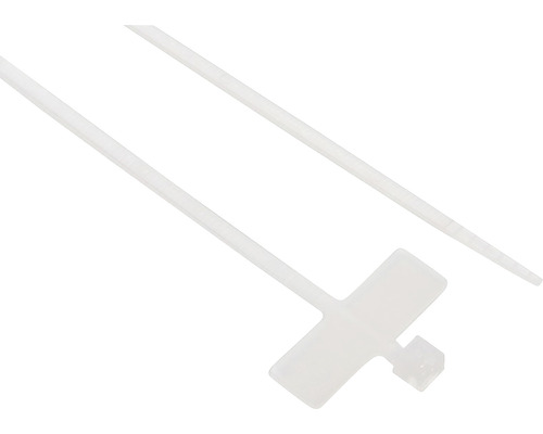 Stahovací páska SAPI, bílá, 200 x 2,5 mm, bal. - 100 ks