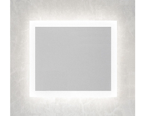 Obdélníkové zrcadlo s LED osvětlením po obvodu