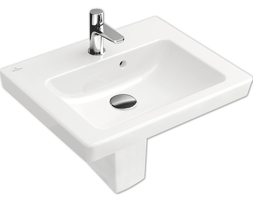 Umývátko Villeroy & Boch Subway 2,0 sanitární keramika bílá 45 x 37 731545R1 Umyvadlo Villeroy & Boch s baterií