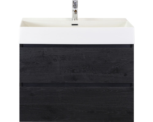 Umyvadlová skříňka se dvěma zásuvkami a baterií