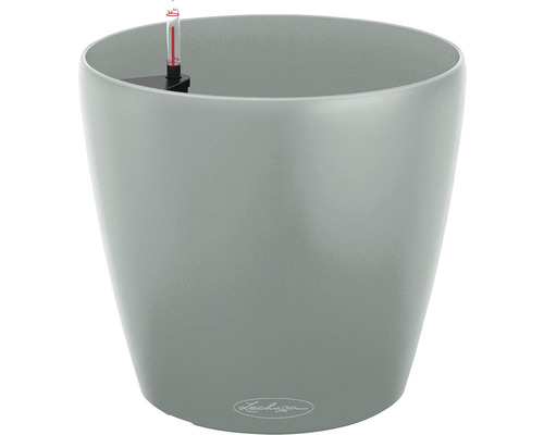 Šedý květináč Lechuza s ukazatelem hladiny vody