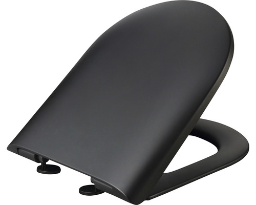 Černé záchodové prkénko z plastu