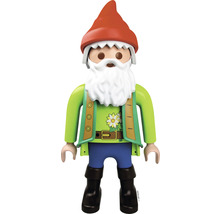 Figurka zahradního trpaslíka s plnovousem a čepicí