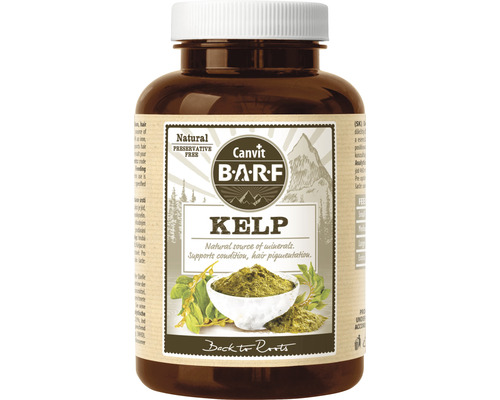 Doplněk stravy pro psy a kočky Canvit Kelp 180 g Canvit Barf Kelp doplněk stravy pro psy v dóze