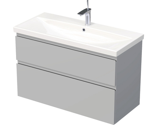 Koupelnová skříňka s umyvadlem Intedoor LANDAU šedý matný 100 x 65 x 45 cm