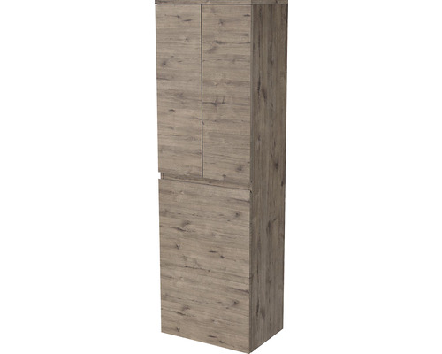Koupelnová skříňka vysoká Intedoor LANDAU dub tmavý 50 x 161,8 x 35 cm