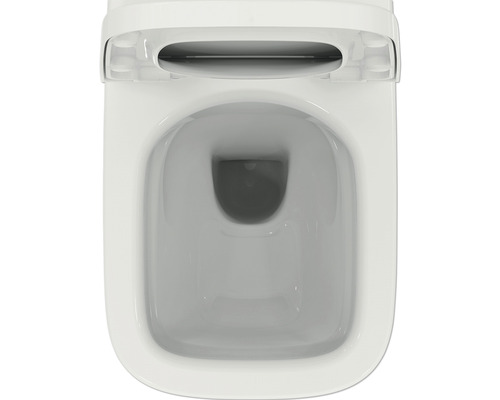 Závěsné WC z keramiky, pohled zevnitř