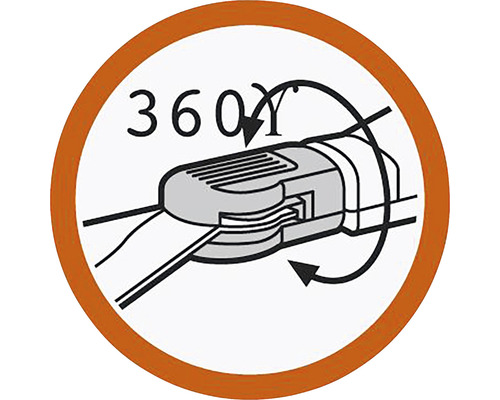 Připojení otočné o 360 stupňů