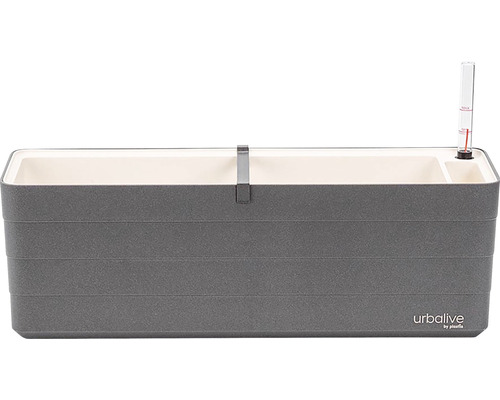 Šedý truhlík s ukazatelem hladiny vody