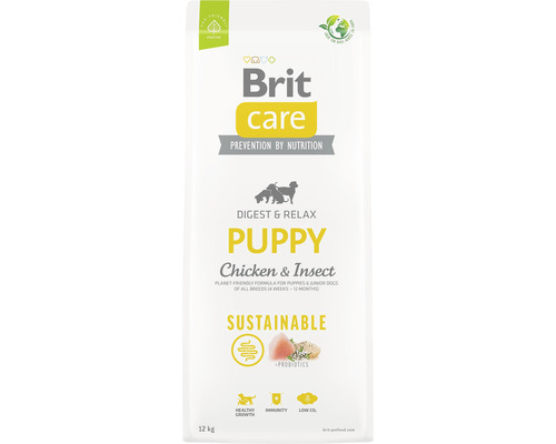 Brit Care Puppy krmivo pro štěňata s kuřecím masem a hmyzem, 12 kilogramové balení
