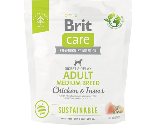 Granule pro psy Brit Care Dog Sustainable Adult Medium Breed 1 kg