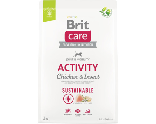 Brit Care suché krmivo pro psy Activity Chicken a Insect pro klouby a pohyblivost v 3 kilogramovém balení