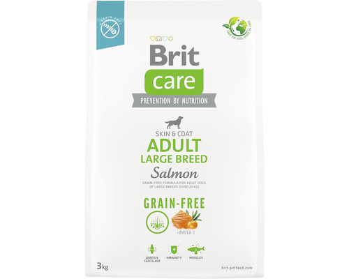 Brit Care Adult Large Breed Krmivo pro psy s lososem, 3 kg