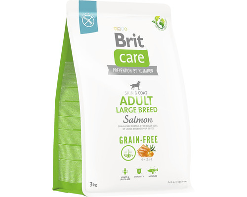 Brit Care Adult Large Breed suché krmivo pro psy s lososem v 3 kilogramovém balení