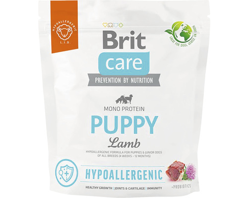 Granule pro psy Brit Care Dog Hypoallergenic Puppy 1 kg Brit Care Puppy Lamb suché krmivo pro štěňata všech plemen