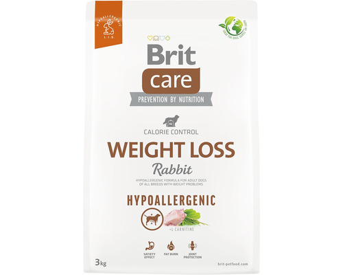 Brit Care suché krmivo pro psy pro redukci hmotnosti s králíkem, 3 kilogramy