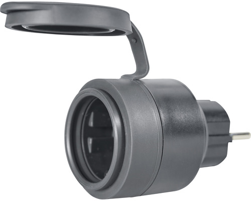 Adaptér zásuvky s výklopným víkem pro venkovní použití