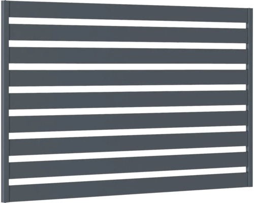 Kovový plot POLARGOS Safir Element 199 x 118 cm stavebnicové provedení 7024 grafitová šedá