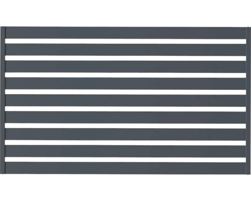 Plotový prvek s vodorovnými lamelami