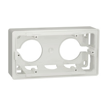 Nástěnná krabice Schneider Electric Nová Unica Studio NU800418 dvojnásobná bílá