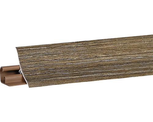 Těsnící PVC lišta LB 23 3000 x 23 x 23 mm Dub Canyon Podlahová lišta s dřevěným dekorem