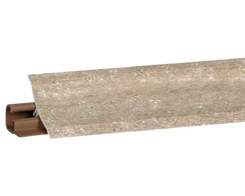 Těsnící PVC lišta LB 23 3000 x 23 x 23 mm Travertin světlý Podlahová lišta s dekorem