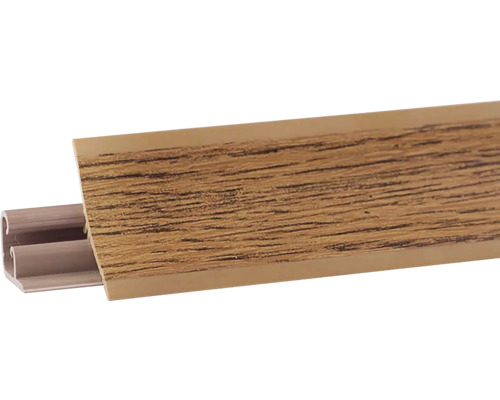 Těsnící PVC lišta LB 23 3000 x 23 x 23 mm Dub Rustik Podlahová lišta s dřevěným dekorem