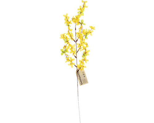 Umělá rostlina forsythia 7 výhonů 52 cm zlatice žlutá