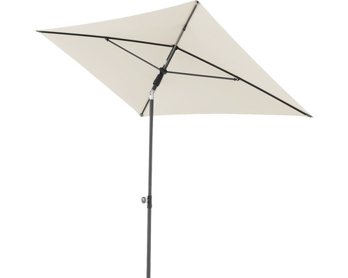 Slunečník se středovou tyčí Doppler ACTIVE Green Edition 200 x 120 cm přírodní Obdélníkový slunečník s kovovým rámem