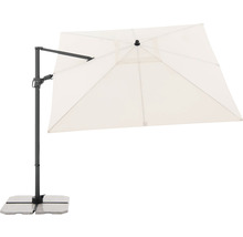 Čtvercový slunečník s boční nohou se stojanem do zahrady