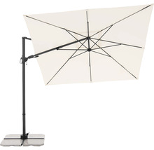 Obdélníkový zahradní slunečník se stojanem