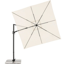Čtvercový slunečník s boční nohou se stojanem