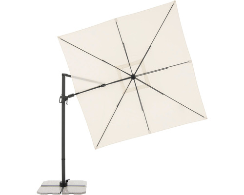 Čtvercový slunečník s boční nohou se stojanem