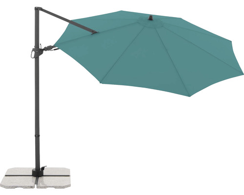 Výkyvný slunečník s kamennou základnou