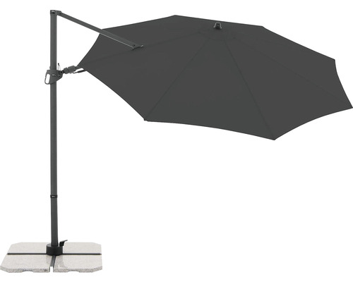 Závěsný slunečník se základnou pro venkovní použití