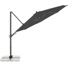 Výkyvný slunečník s betonovým podstavcem do zahrady
