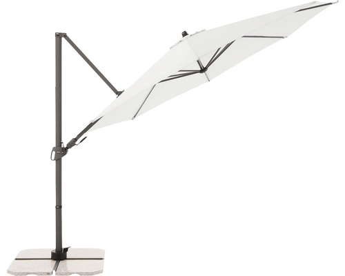 Výkyvný slunečník se základnou pro venkovní použití