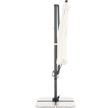 Boční slunečník s betonovým podstavcem do zahrady