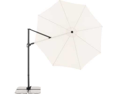 Výkyvný slunečník se základnou pro venkovní použití