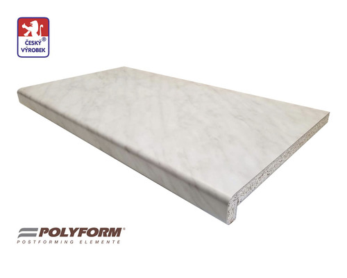 Parapet vnitřní na míru Polyform 150 x 500 - 3999 mm Carrara mramor Pracovní deska se vzhledem mramoru