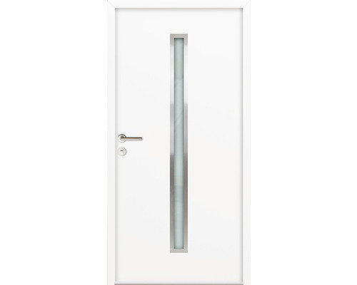 Vchodové dveře vedlejší Steel Standart 01 900 x 2000 mm pravé bílé
