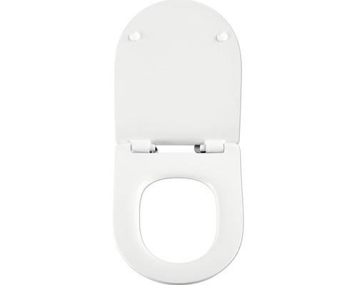 Záchodové prkénko s víkem v otevřené poloze