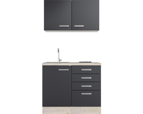 Kuchyňská linka s dřezem, spodními a horními skříňkami