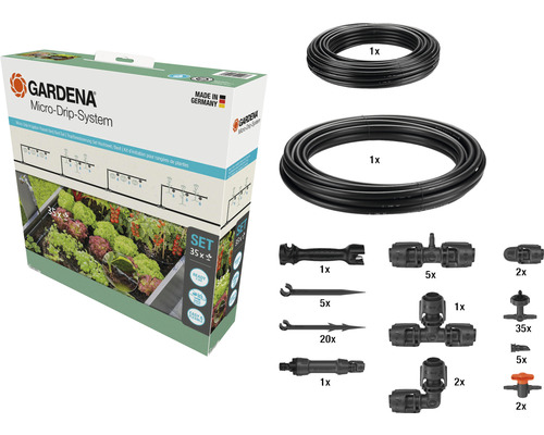 Sada Gardena Micro-Drip-System pro zavlažování s 35 díly